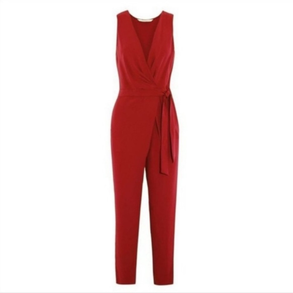Diane von Furstenberg Red Cordia Jumpsuit